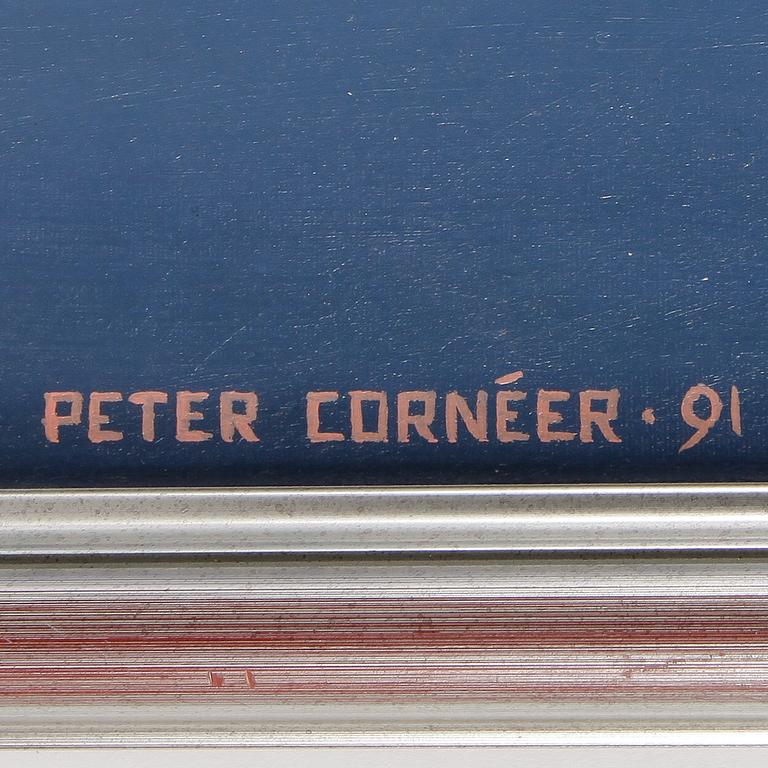 PETER CORNÉER, olja på duk. Signerad och daterad -91.