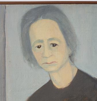 Vera Frisén, oil on relined canvas, signed.