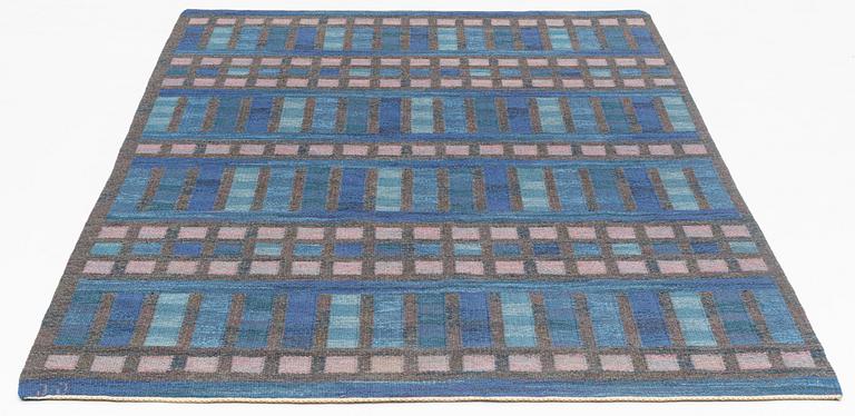 Judith Johansson, a carpet, "Arild", flat weave, ca 248 x 170 cm. Signed JJ.
