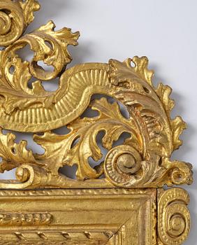 Spegel, av Burchard Precht (verksam i Stockholm 1674-1738), Karolinsk Barock.