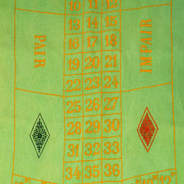 A Roulette wheel, 20th century.