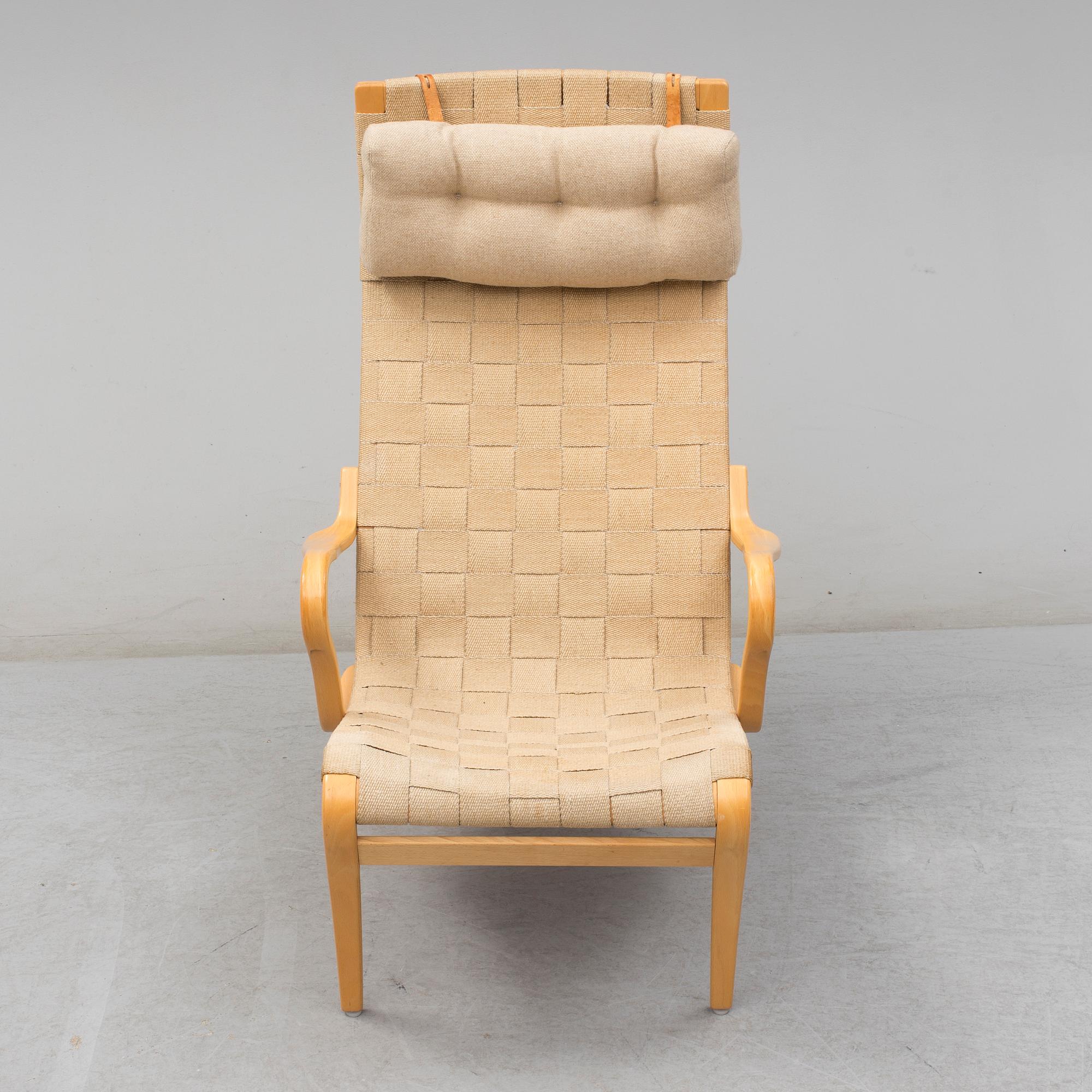 BRUNO MATHSSON, fåtölj, "Miranda / Mi 427", Bruno Mathsson design, 1900-talets andra hälft.