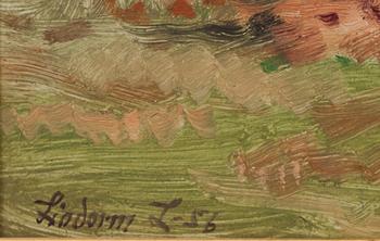 LINDORM LILJEFORS, olja på pannå, signerad och daterad -56.