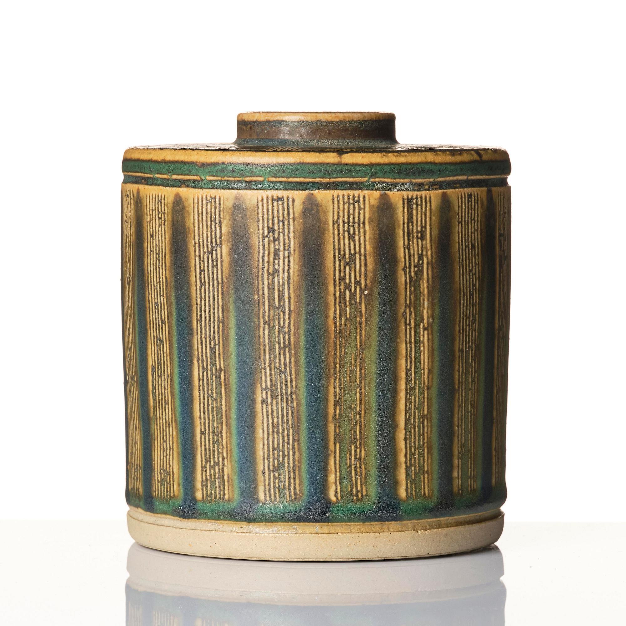 Wilhelm Kåge, a Farsta stoneware vase, Gustavsbergs Studio 1958.