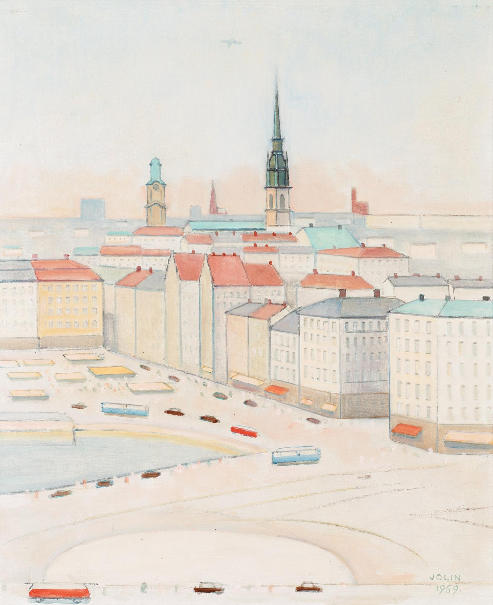 Einar Jolin, View over Old Town, Stockholm.