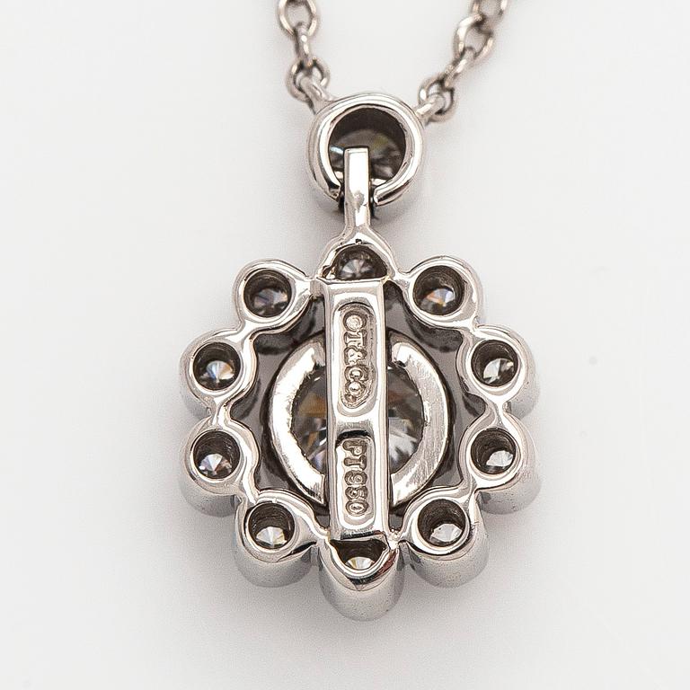 Tiffany & Co, kaulakoru, platinaa ja  briljanttihiottuja timantteja.
