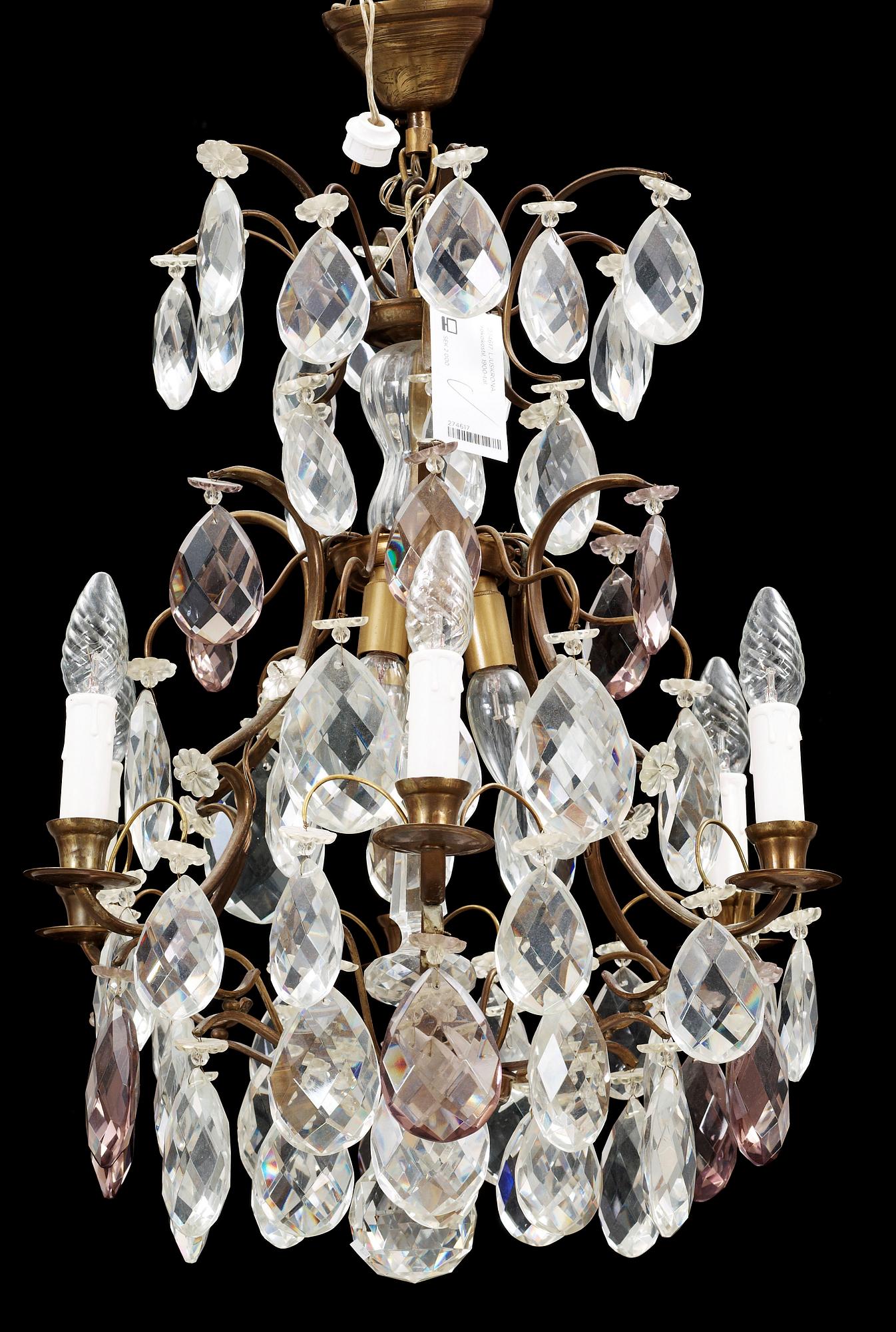 LJUSKRONA, rokokostil, 1900-tal.