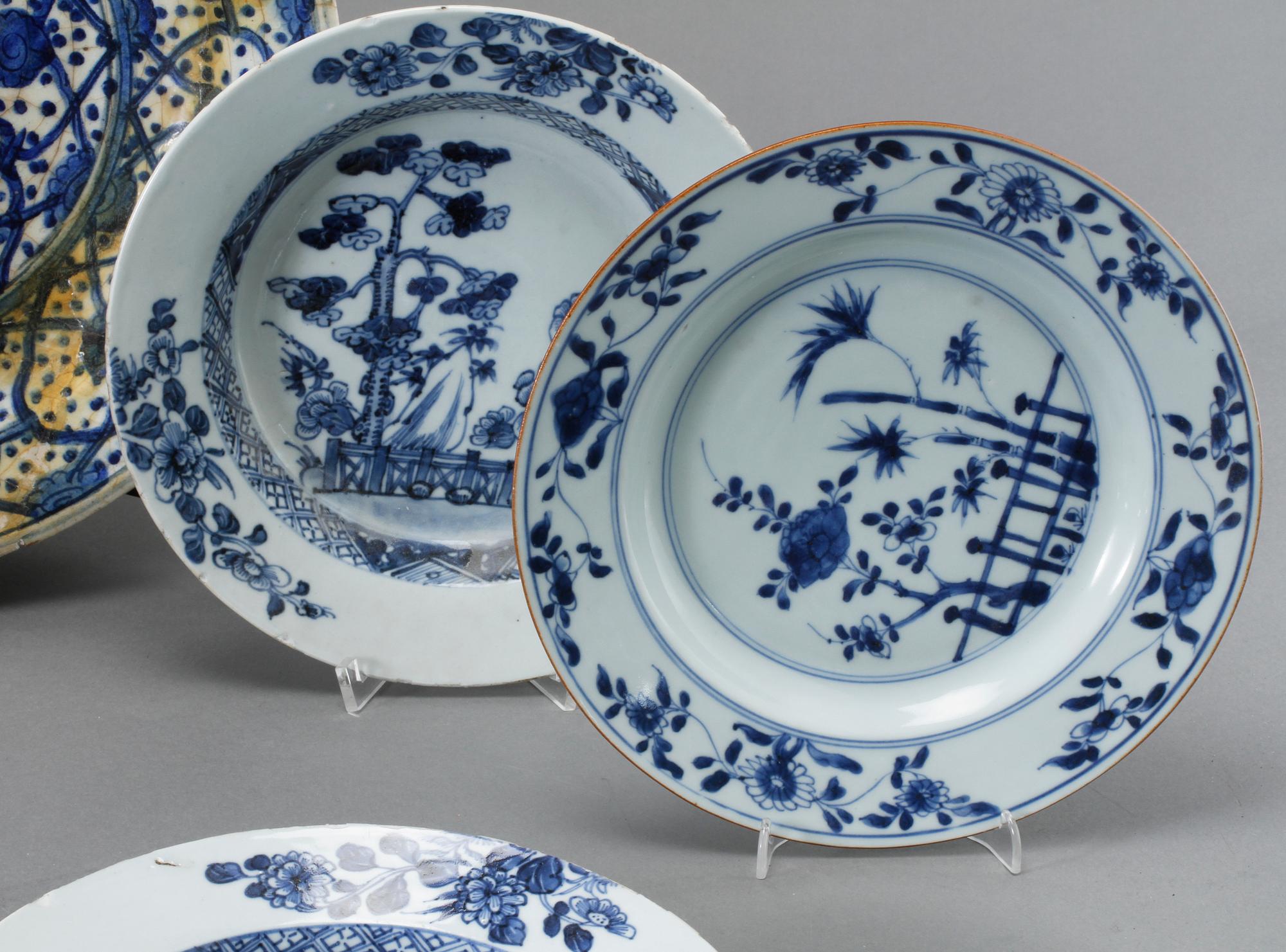 PARTI PORSLIN, 7 delar, mestadels Kina 1700-tal samt 1900-tal.