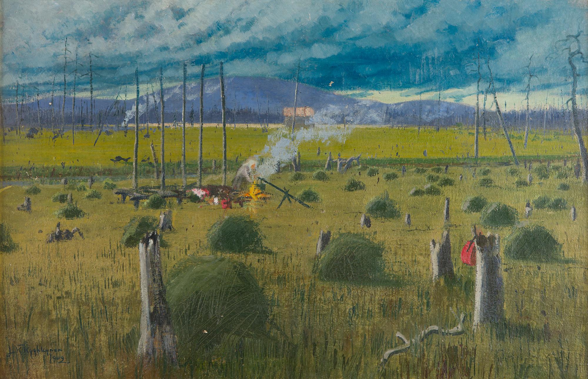 Juho Kyyhkynen, Aihe Lapista.