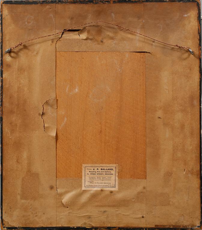 OKÄND KONSTNÄR, olja på papper, 1700/1800-tal.