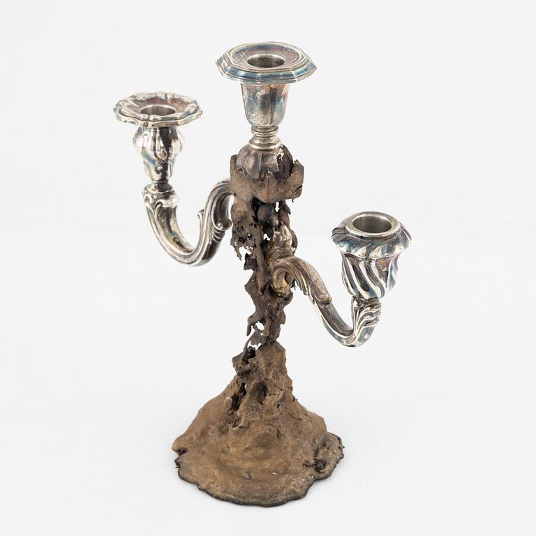 Olle Olls, a candelabra/light object, 2021.