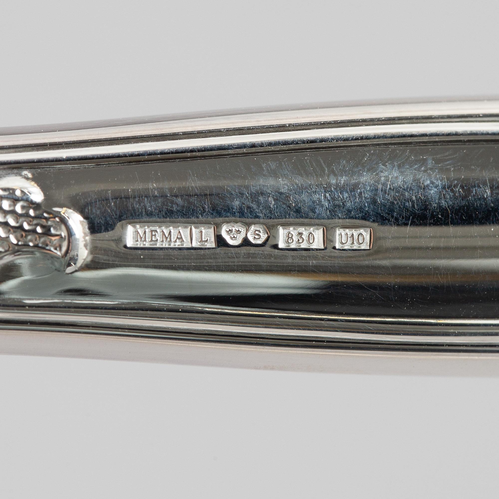 A silver cutlery, model 'Sachsisk', mostly Cohr, Denmark (100 pieces).