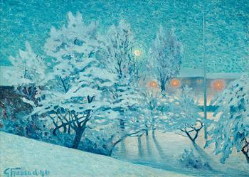 894. Gustaf Fjaestad, Winter landscape.