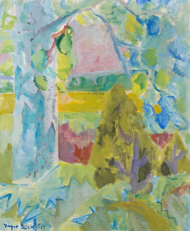 YNGVE BÄCK, oil on canvas, signed and dated -57.