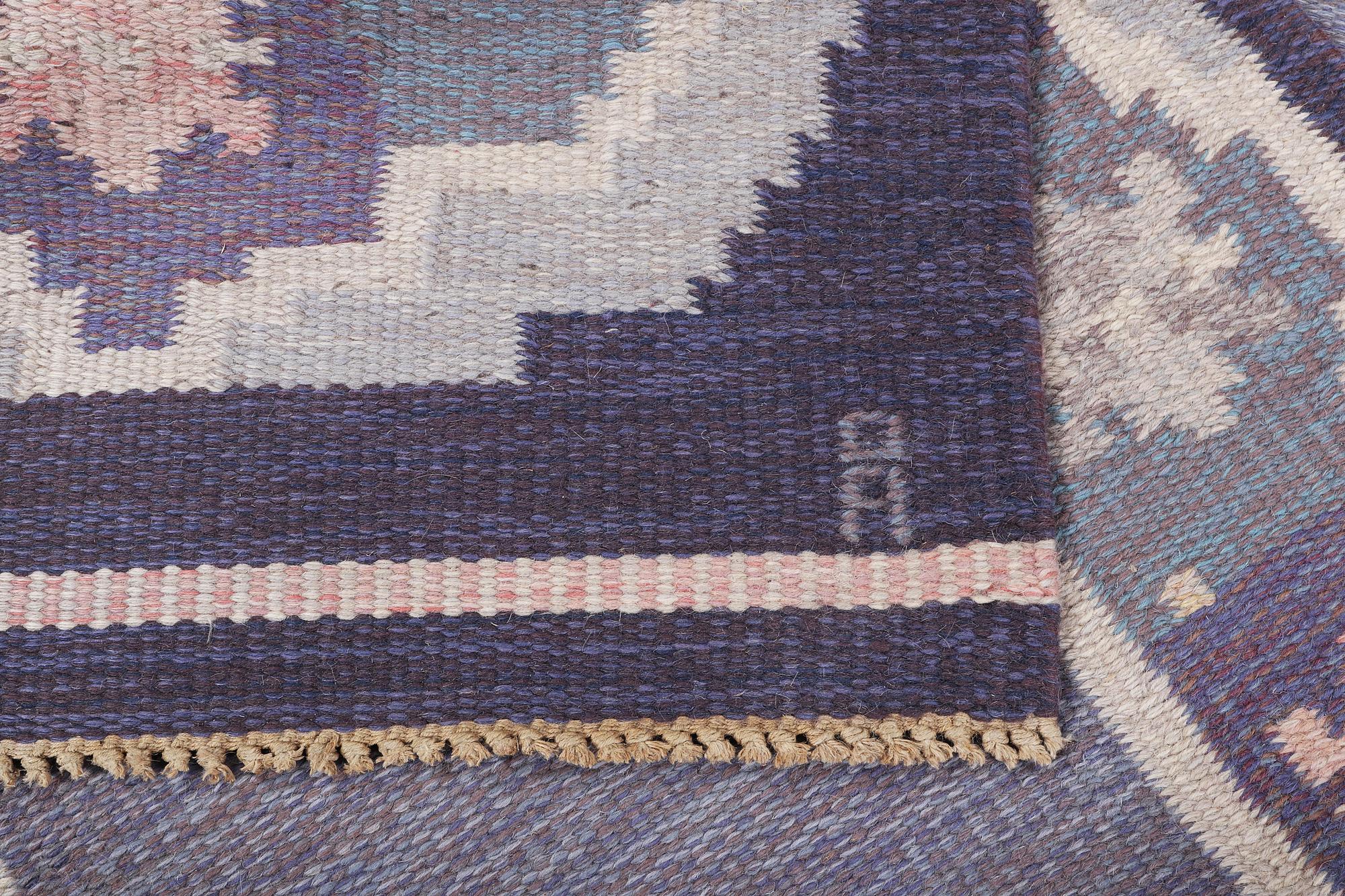 Anna-Johanna Ångström, a flat weave runner carpet, signed Å, Sweden, c. 256 x 85 cm.