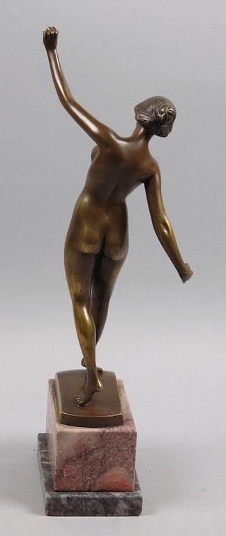 OTTO SCHMIDT-HOFER, skulptur, brons, sign.