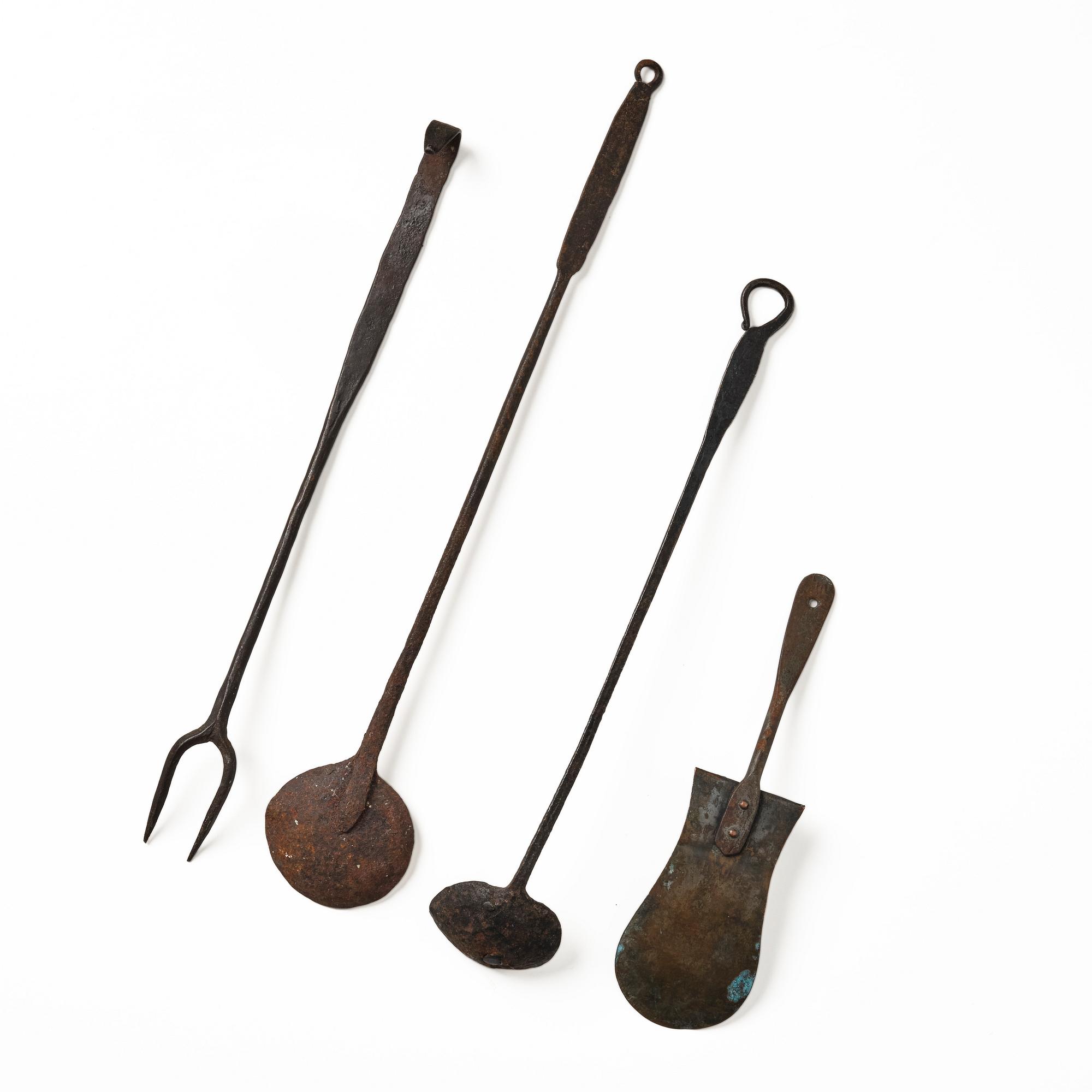 A set of four kitchen utensils, 18th/19th century.