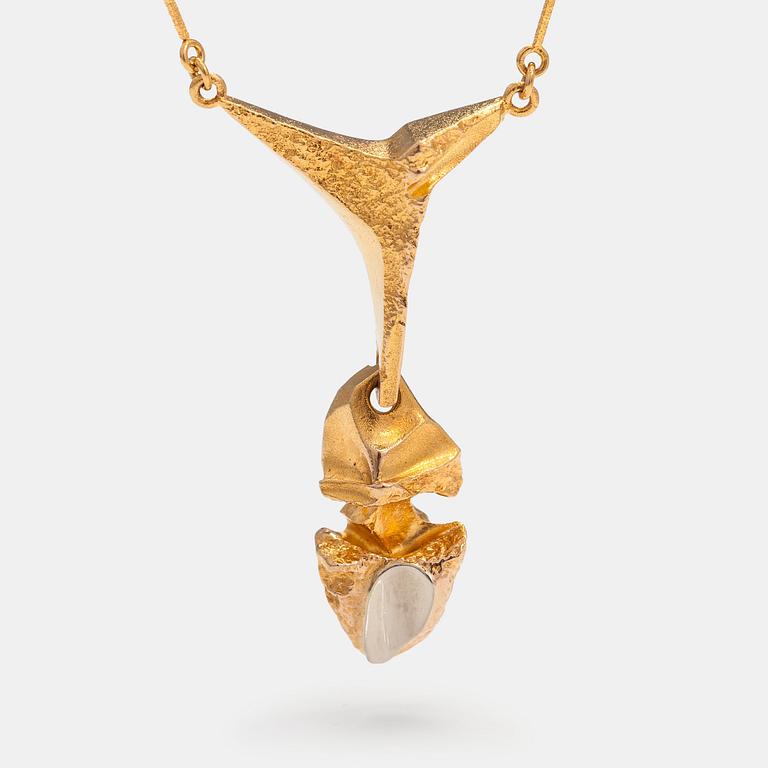 Björn Weckström, A 14K gold and platinum necklace "Kaira". Lapponia 1982.