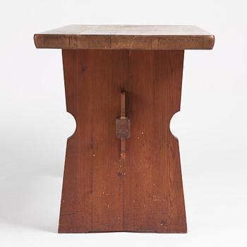 Axel Einar Hjorth, an oak and pine table 'Wärmdö', Nordiska Kompaniet, Sweden 1930s.