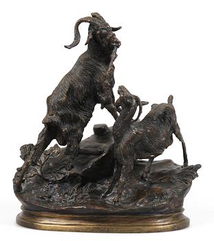 JULES MOIGNIEZ, skulptur, brons, sign.