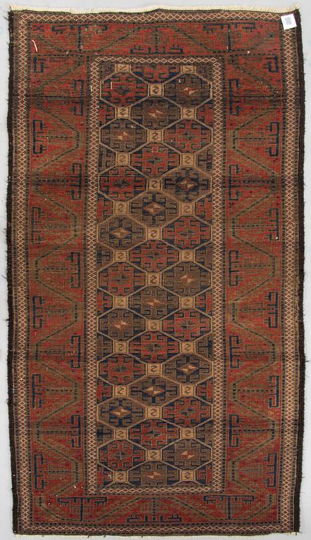 A carpet, Persian, Beluch, antique. Ca. 162 x 92 cm.