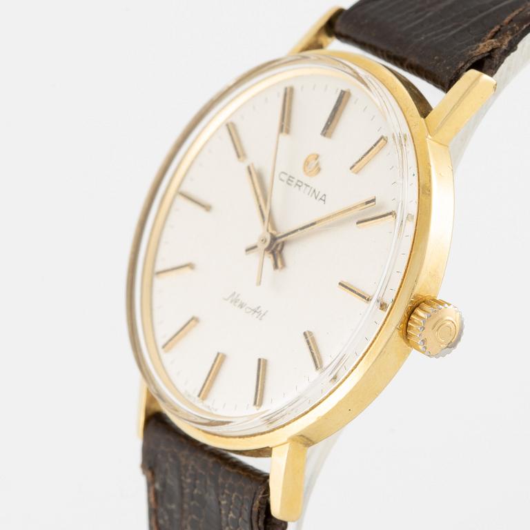 Certina, New Art, armbandsur, 18K guld, 33,5 mm.