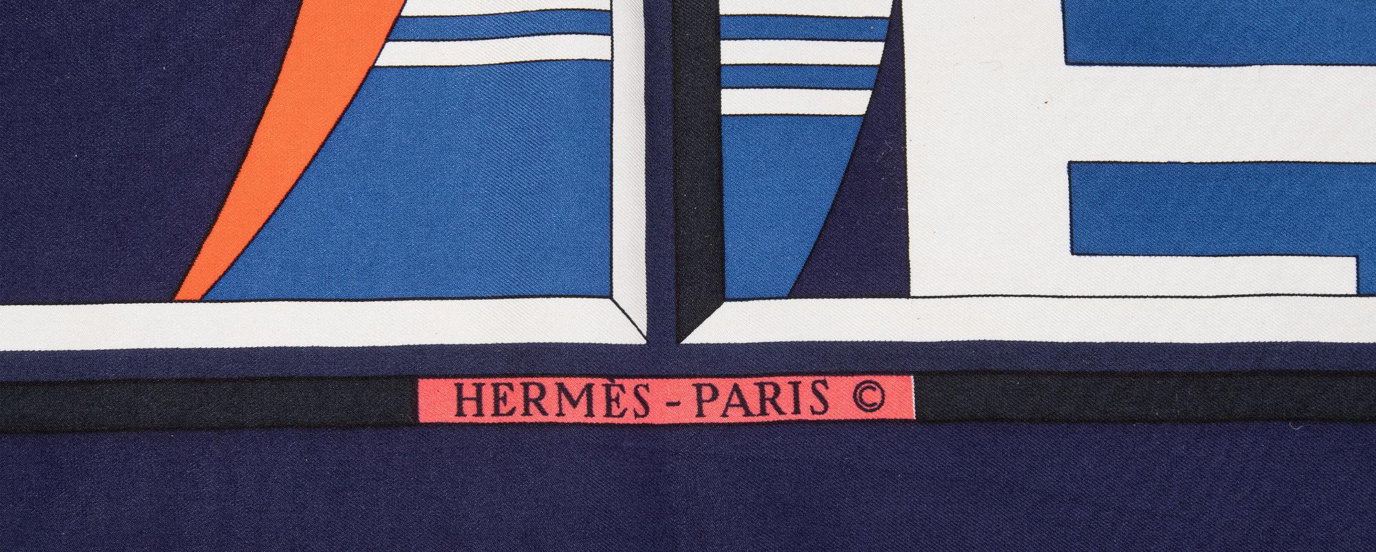 HERMÈS, silk scarf "Rialto".