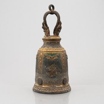 Tempelklocka, brons, Burma, troligen 1800-tal.