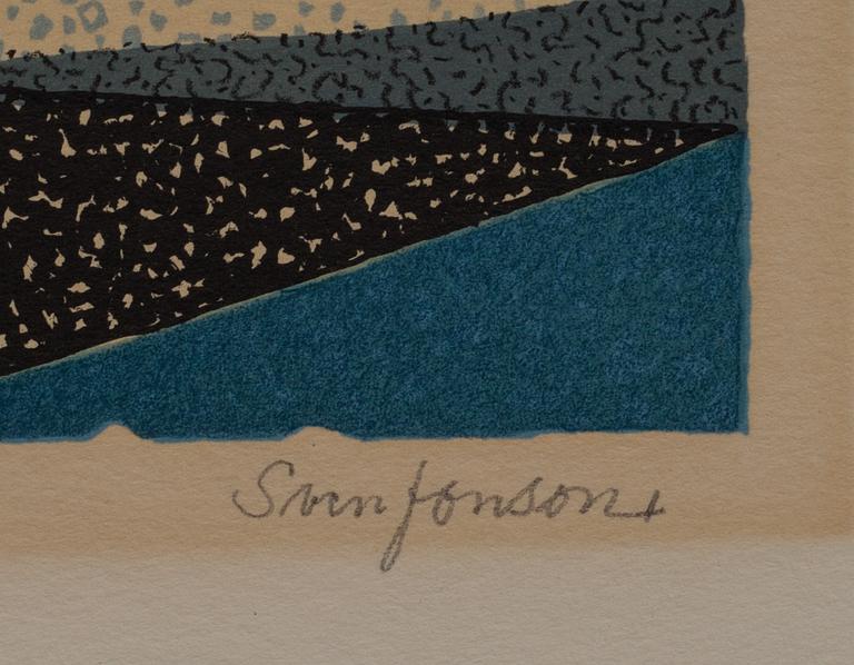 SVEN JONSON, färglitografier, 2 st, signerad och numrerade.