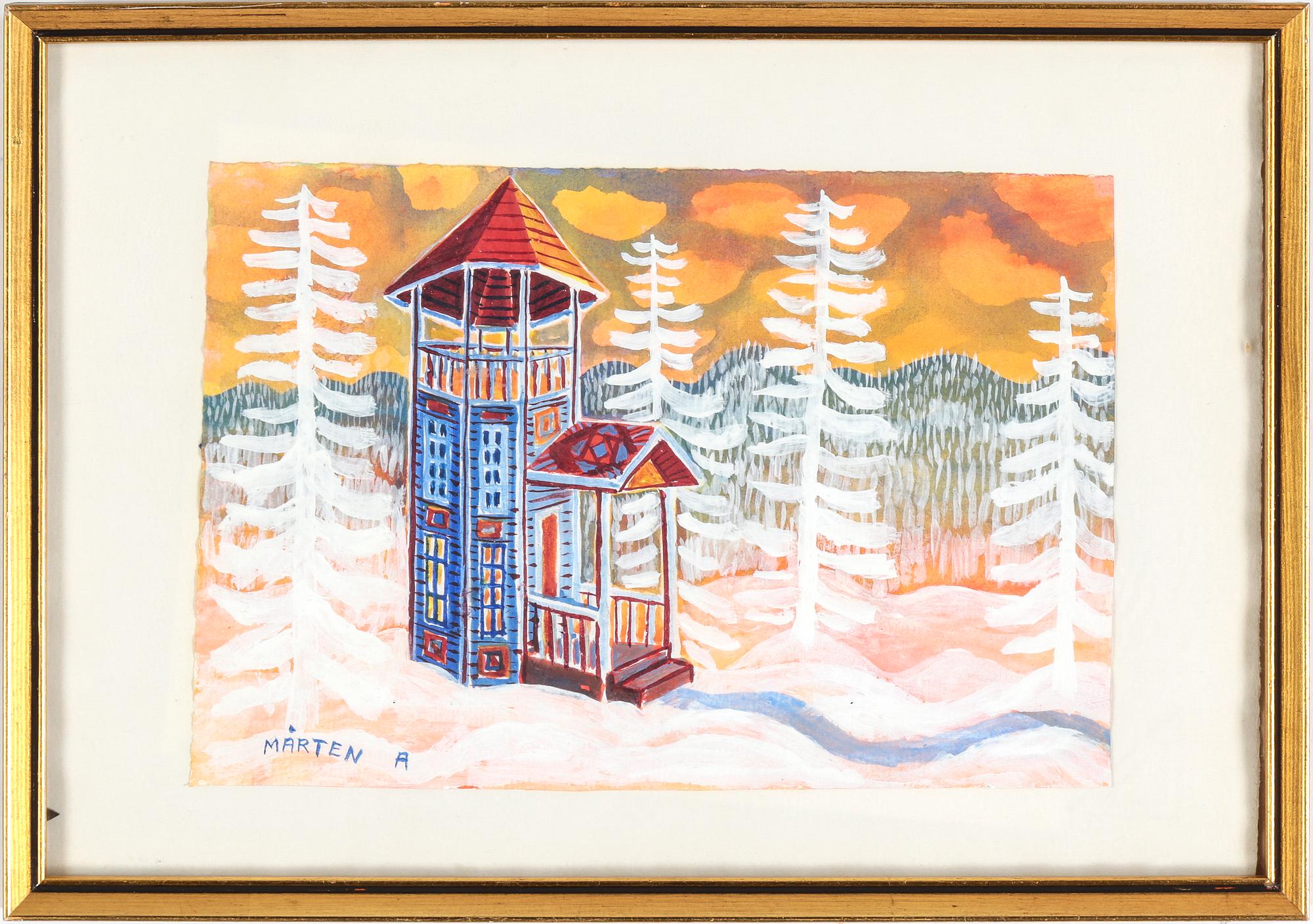 MÅRTEN ANDERSSON, gouache, signerad.