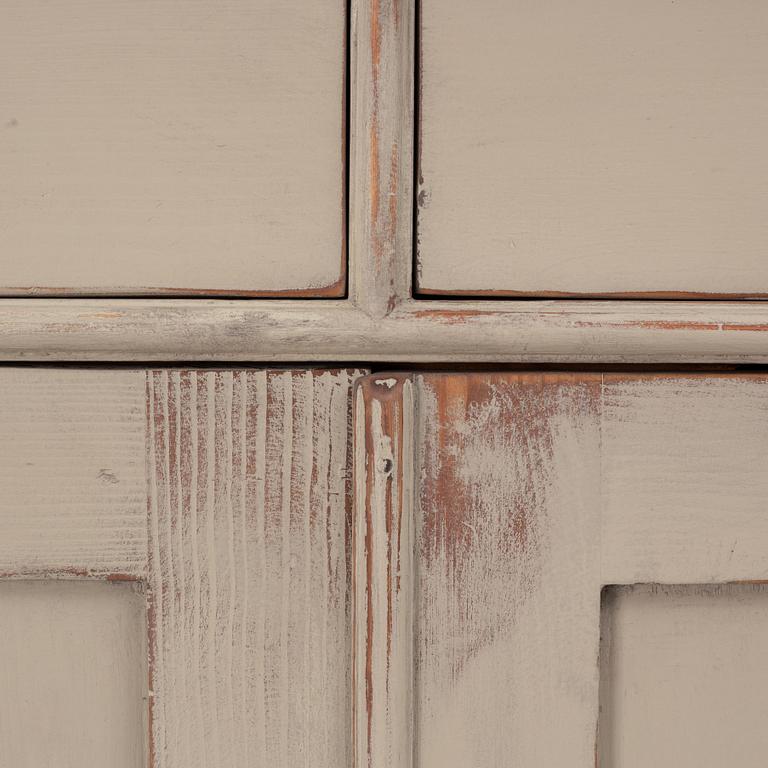 A painted cabinet, late 19th century.