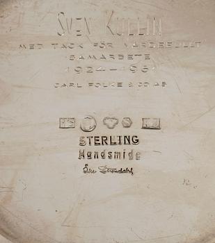 SKÅL, sterlingsilver, signerad Åke Strömdahl Stockholm, 1960. Vikt ca 722g.