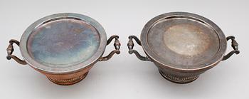 VÄRMEFAT, 1 par, pläter, 1800-tal.