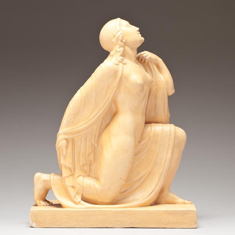 OLOF AHLBERG, skulptur, gips. Utförd 1922.