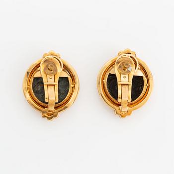 A pair of Bulgari "Monete" earrings.