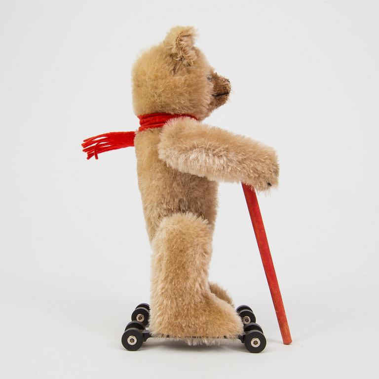 A Schuco "Rolly" teddybear Germany c. 1950.