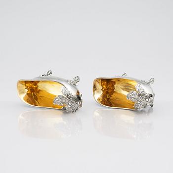 A pair of Swedish Rococo sauce-jugs, mark of Anders Schotte, Uddevalla 1794.