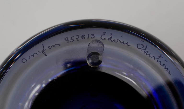 VAS, glas, "Gondoljären", ariel, Edvin Öhrström, Orrefors 1988.