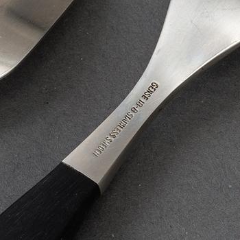 A 'Folke Arstrlm 'Focus De Luxe' steel cutlery, Gense (45 pieces).