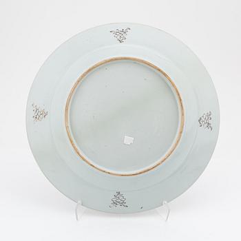 A famille rose dish, Qing dynasty, Qianlong (1736-95).