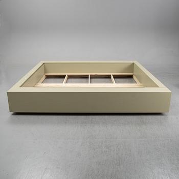 Note Design Studio, a bed frame, Custom made for Hidden Tints; made by Lerch Snickeri & Inredningar.