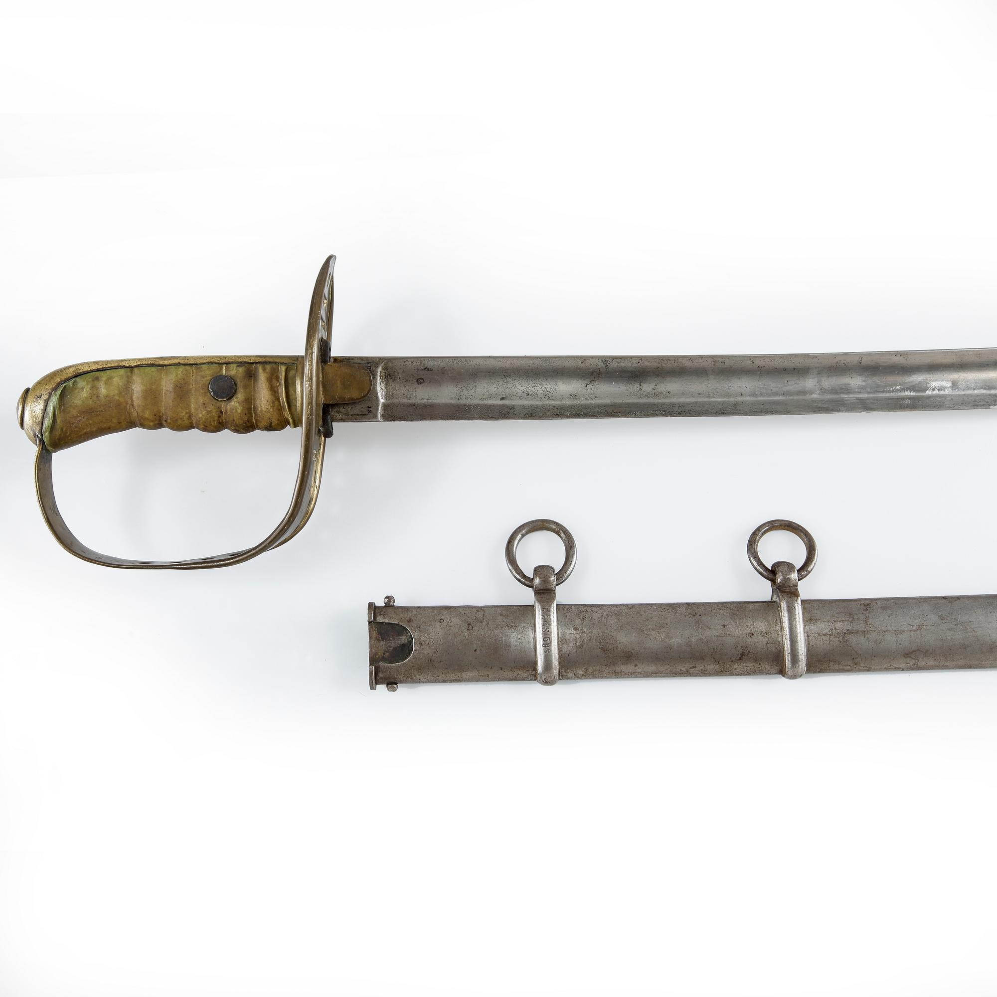 SABEL, för manskap vid kavalleriet, modell 1867-93, Sverige.