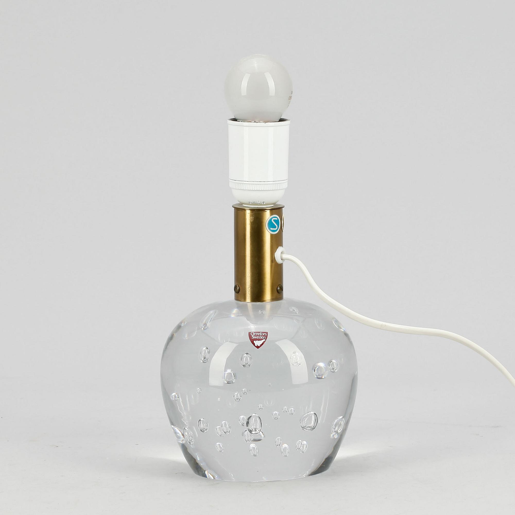 BORDSLAMPA, glas, Josef Frank, Svenskt Tenn, Modell 1819. 1900-talets andra hälft.