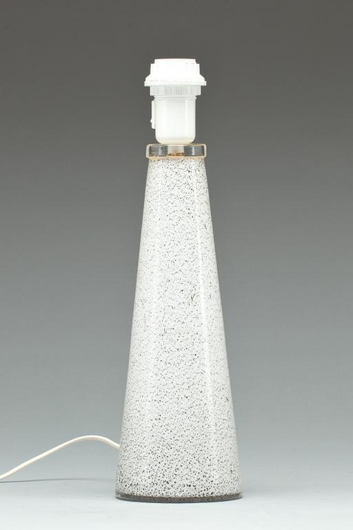 BORDSLAMPA, glas, 1970-tal.
