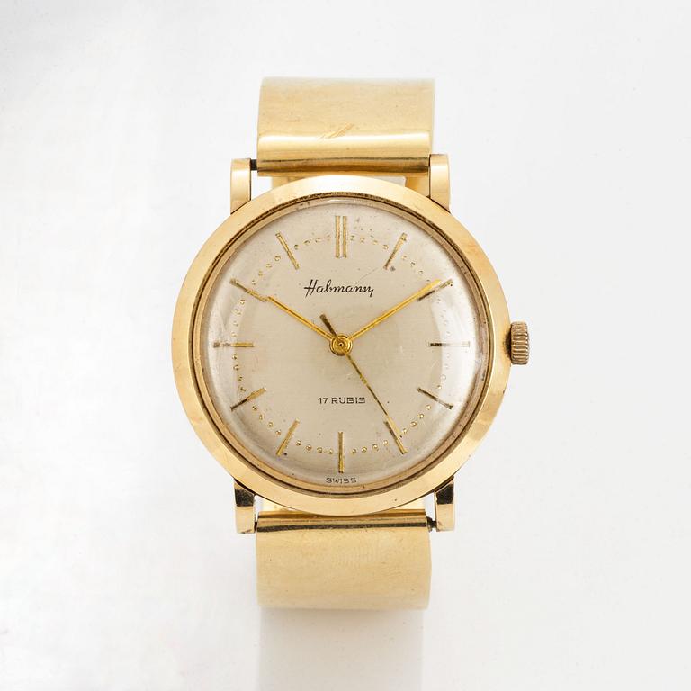 Habmann, wristwatch, 34 mm.