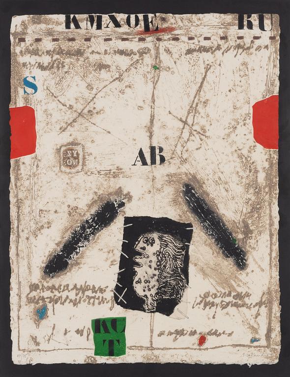 James Coignard, "Juxtaposition d'un profil en AB et S bleu".