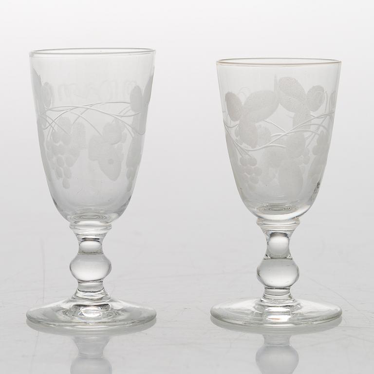 A 84-piece 'Savoy' glasswear, 1940s.