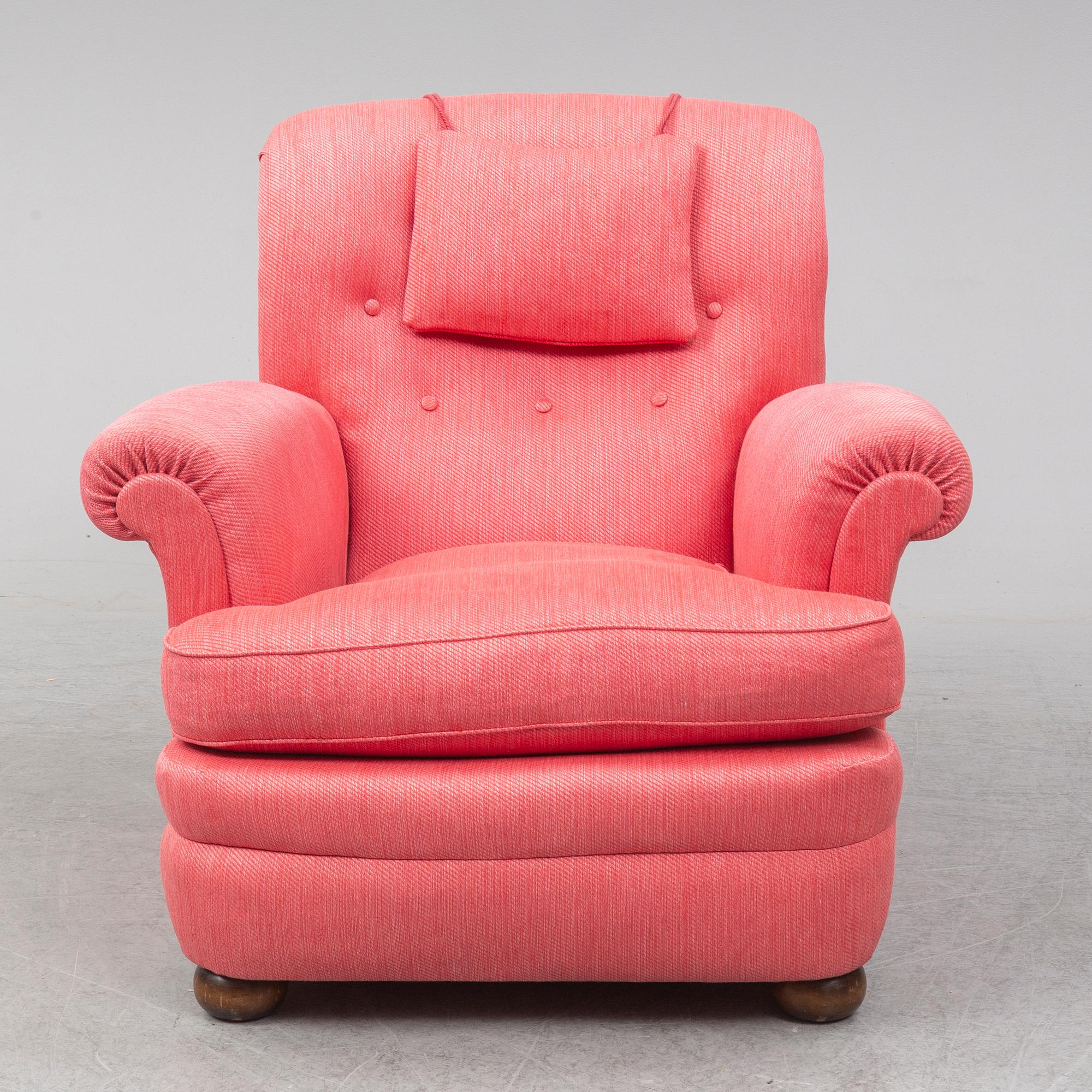 A model 336 easy chair by Josef Frank for Firma Svenskt Tenn.