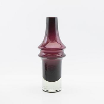 Tamara Aladin, vases, 5 pcs, glass, Riihimäen Lasi, Finland, 1960s/70s.