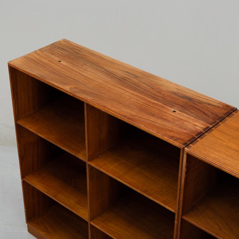 MOGENS KOCH, a three-part- teak 'Reol' bookcase Rud. Rasmussens, Snedkerier, Copenhagen, Denmark.